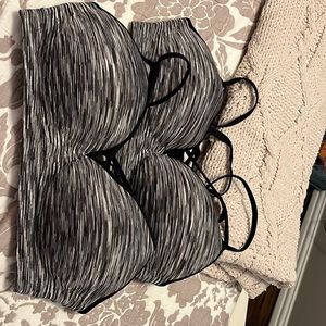 Pair of Xl sports bra thin strap
